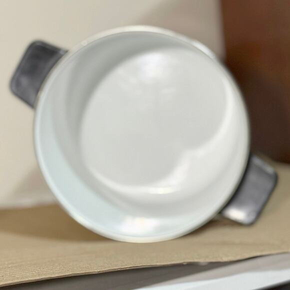 Vintage San Ignacio Enamelware Steamer 1Gallon Stockpot Steamer Insert & Divider - Picture 6 of 11